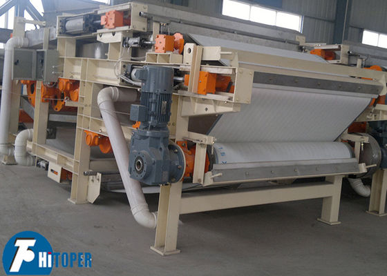 Continuous Operation Belt Filter Press with Scientific Roller Arrangement for Smooth Low Noise Sludge Dewatering in Printing and Dyeing Industry