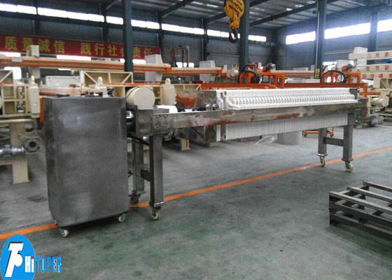 Cardboard Filter Press with Diatomite Pre Coating and Sterile Filtration Capabilities for High Purity Liquid Processing